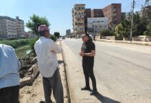 رفع كفاءة النظافة العامة بمداخل ومخارج مدينة قلين