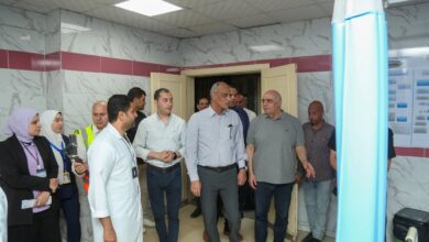 محافظ كفرالشيخ يتفقد مستشفى فوّه للتأمين الصحي