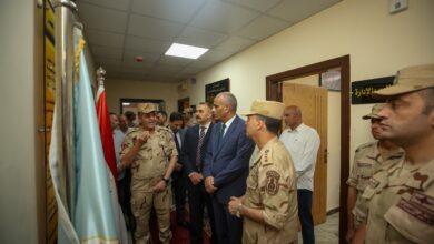 محافظ كفرالشيخ يفتتح أعمال تطوير مكتب المستشار العسكري بالمحاظة