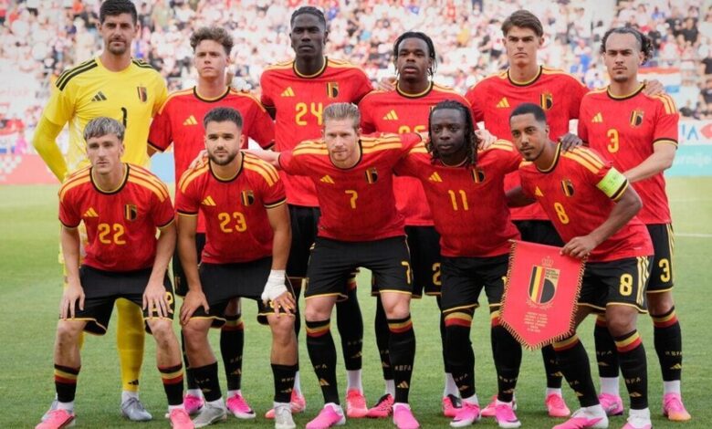 منتخب بلجيكا{ حصصه تدريبية لمواجهة الحرارة الشديدةقبل لقاءه منتخل مصر