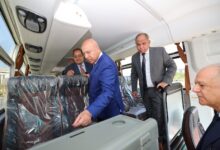 وزير النقل يدشن 20 أتوبيسًا جديدًا مكيفًا من إنتاج شركة النصر للسيارات