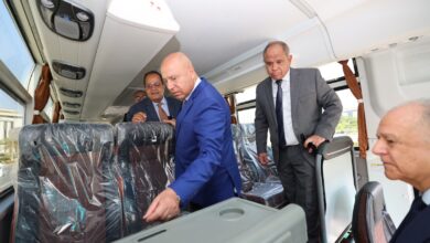 وزير النقل يدشن 20 أتوبيسًا جديدًا مكيفًا من إنتاج شركة النصر للسيارات