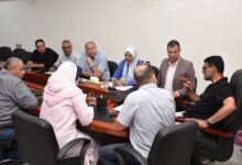 رئيس مياه القليوبية يبحث الموقف التنفيذي لمشروعات مياه الشرب والصرف الصحي