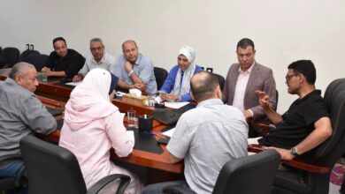 رئيس مياه القليوبية يبحث الموقف التنفيذي لمشروعات مياه الشرب والصرف الصحي