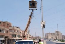 رفع كفاءة منظومة الإنارة العامة وإصلاح الأعطال بمختلف مراكز الشرقية