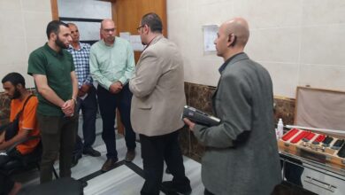 وكيل وزارة الصحة بالشرقية يتفقد الخدمة بمستشفى الرمد بالزقازيق