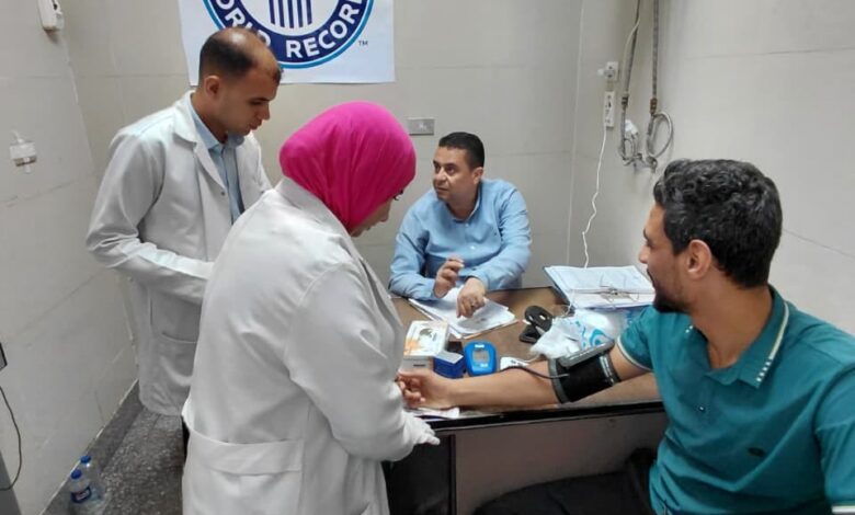 التأمين الصحي ببني سويف  يحقيق رقم قياسي عالمي  خلال الحملة القومية للتبرع بالدم