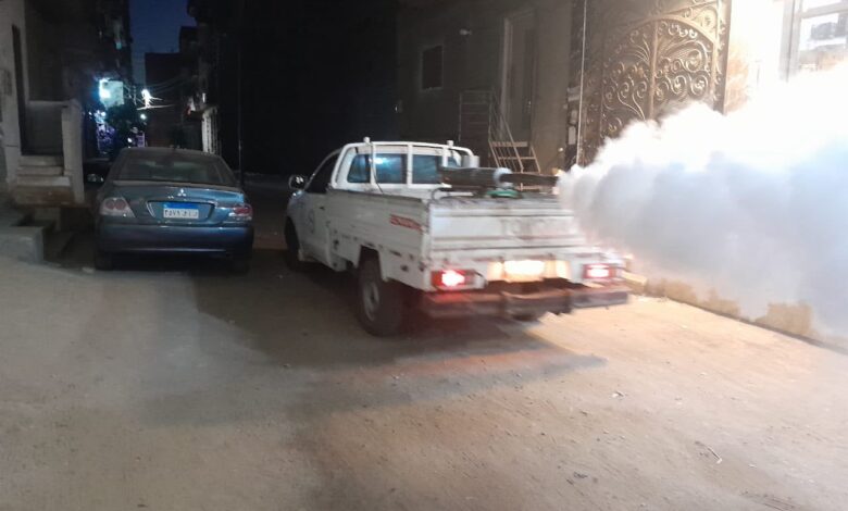 تكثيف حملات رش الناموس والحشرات الطائرة بمراكز ومدن  الشرقية