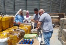 ضبط 900 لتر زيت طعام غير صالح للاستهلاك الآدمي بمراكز كفر الشيخ