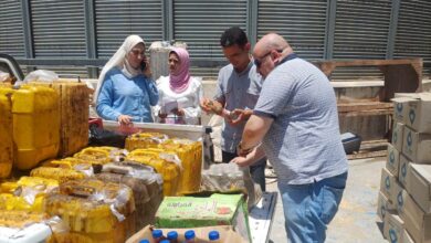 ضبط 900 لتر زيت طعام غير صالح للاستهلاك الآدمي بمراكز كفر الشيخ