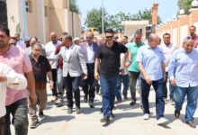 رئيس الجهاز التنفيذي ورئيس مياه القليوبية فى جولة ميدانية لمتابعة الاستعدادات النهائية لتسليم مشروعات المياه والصرف الصحي ببنها وكفر شكر