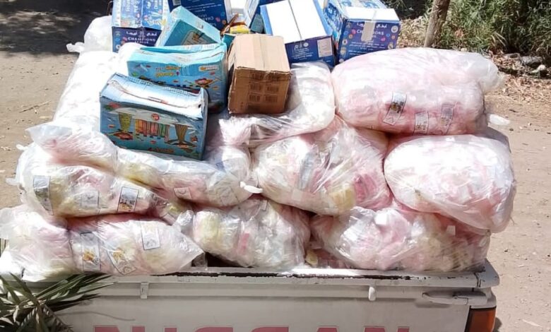 ضبط كميات من الأغذية مجهولة المصدر وأدوية بيطرية منتهية الصلاحية بكفرالشيخ
