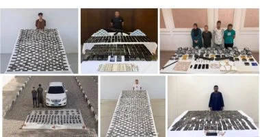 ضبط طن من المواد المخدرة المتنوعة قيمتها 114 مليون جنيه