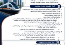 سكك حديد مصر :فتح باب التقدم لشغل عدد من الوظائف القيادية والأكاديمية بالمعهد العالي لتكنولوجيا النقل