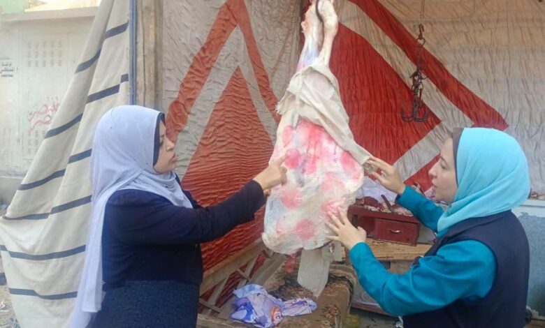 بيطري المنيا:تحرير 31 محضرًا وضبط 207 كجم لحوم ودواجن وأسماك غير صالحة للاستهلاك