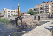 تطهير مصرف حوض الحجر بلاصيف نور البلد بكنيسة الصرادوسي بدسوق