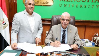 رئيس جامعة المنوفية يعتمد نتيجة كلية علوم الرياضة بنسبة نجاح75%