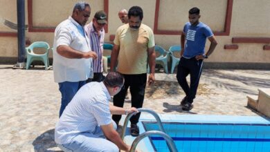 حمام سباحة "نادي الحامول" يعود للعمل بكامل طاقته