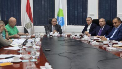 اجتماع رئيس شركة مياة القليوبية