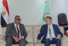 وزير الزراعة يستقبل نظيره السوداني ومدير "المنظمة العربية"