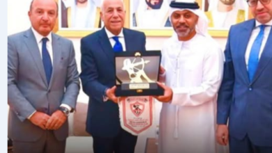 وفد بمجلس إدارة نادي الزمالك يزور سفير دولة الإمارات بالقاهر