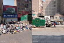 محافظ الجيزة يوجه هيئة النظافة والتجميل برفع المخلفات ونظافة شارع حسين مهران وبشتيل والأقصر حي المنيرة الغربية .
