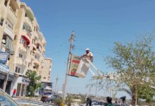 إزالة ٣٠ إعلان مخالف بمدينة بلطيم