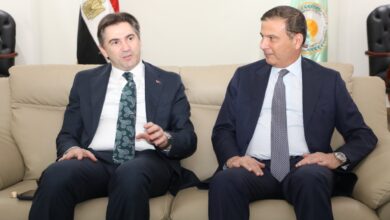 وزير الزراعة يلتقي نائب وزير الزراعة والغابات التركي والوفد المرافق له