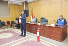 محافظة بني سويف تنفذ تجربة إخلاء كلي لديوان عام المحافظة