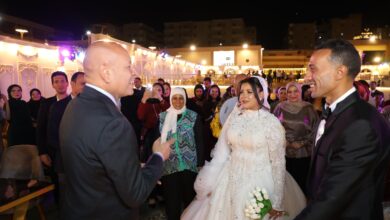 محافظ القاهرةيشهد احتفال دار " ارسم فرحة" للايتام بزفاف الايتام