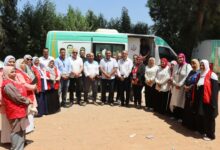 محافظ القليوبية يتفقد القافلة الطبية بكفر شكر ي