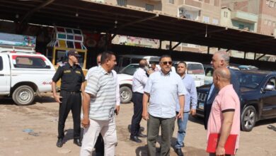 محافظ القليوبية بتفقد موقف السيارات بشبين القناطر ويوجه بإعداد دراسة شاملة لتطويره