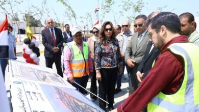 وزيرة التنمية المحلية والبيئة ومحافظ القليوبية يفتتحان " وحدة احتجاز المضبوطات ومركبات التكهين بالخانكة "