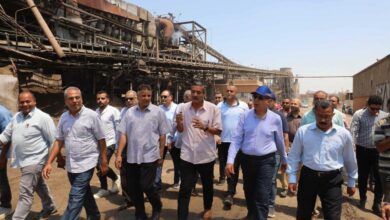 محافظ المنيا يتفقد موسم توريد بنجر السكر بمصانع أبوقرقاص الجديدة