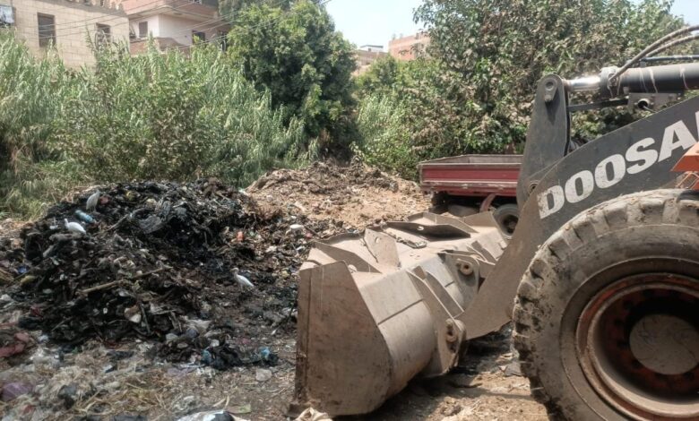 تعزيز منظومة النظافة وتطهير الترع بالقليوبية