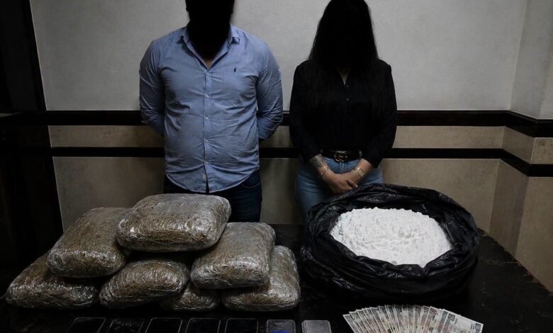 سقوط ٢ من أخطر تجار الكيف في أيدي أمن بورسعيد