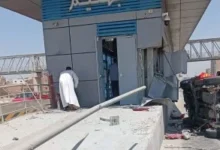 تأخير مؤقت بحركة الأتوبيس الترددى BRT بسبب حادث اصطدام بمحطة بهتيم