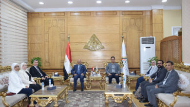 رئيس جامعة بنها يستقبل مدير الوحدة المركزية للتدريب على تكنولوجيا المعلومات بالمجلس الأعلى للجامعات