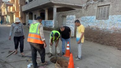 محافظ كفرالشيخ يتابع صيانة وتطهير شبكة الصرف الصحي بسيدي غازي