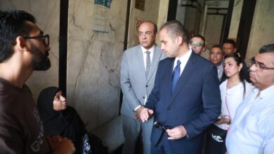 نائب وزير الصحة يتفقد مستشفى رمد قلاوون