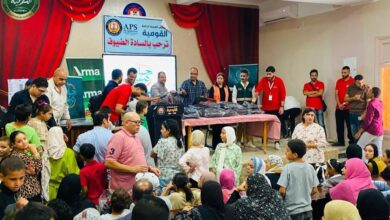 حياة كريمة توزع ٣٠٠ شنطة مدرسية ومستلزمات دراسية على طلاب الشرقية