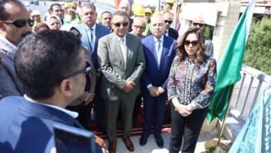 وزيرة التنمية المحلية والبيئة ومحافظا القليوبية والقاهرة يفتتحون " مشروع تطوير كوبري الأميرية