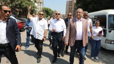 محافظ القاهرة يفوم بجولة ميدانية بالمنطقة الجنوبية شملت أحياء المعادى والبساتين ودار السلام
