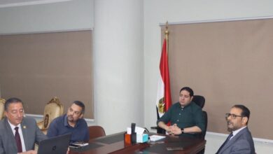 نائب محافظ بني سويف يبحث مع وفد معلومات مجلس الوزراء دعم التحول الرقمي