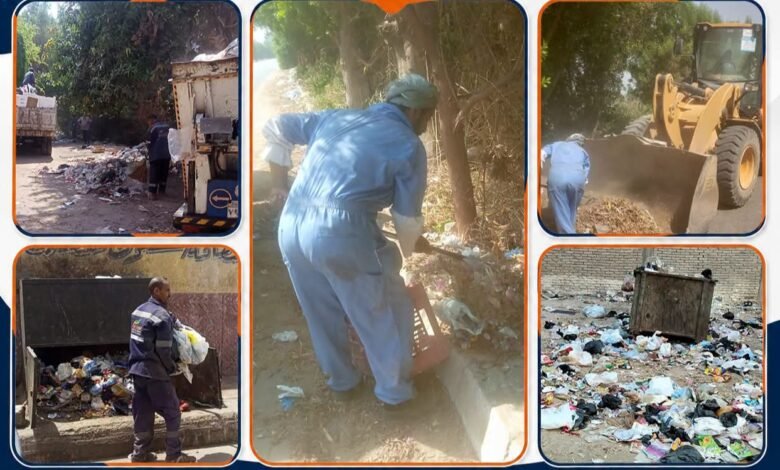 رفع 86 طنًا من المخلفات ضمن حملات مكثفة للنظافة بقنا وقفط