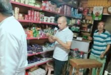 رئيس مدينه سيدى سالم يتابع الحملات التموينية على الأسواق والمحلات التجارية