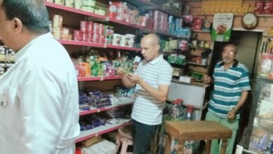 رئيس مدينه سيدى سالم يتابع الحملات التموينية على الأسواق والمحلات التجارية