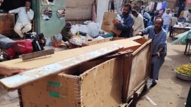 حملات لاعادة الانضباط وفتح الطرق للمواطنين بفاقوس