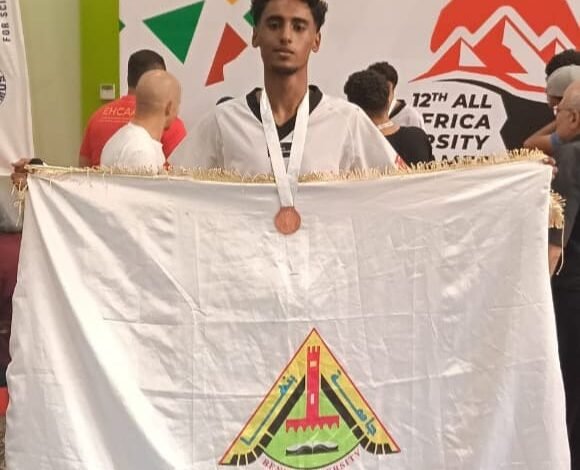 جامعة بنها" تحصد الميدالية البرونزية والمركز الثالث للتايكوندو "