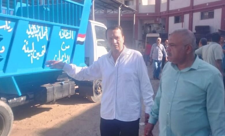 رئيس مركز ومدينة فاقوس يتابع العمل بالحملة الميكانيكية ويتفقد جاهزية المعدات